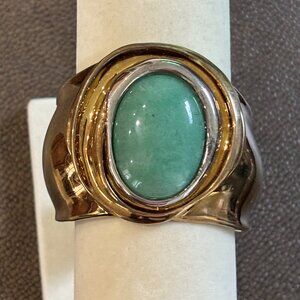 RLM Studio Brass 925 Sterling and Brass Large Cuff Bracelet